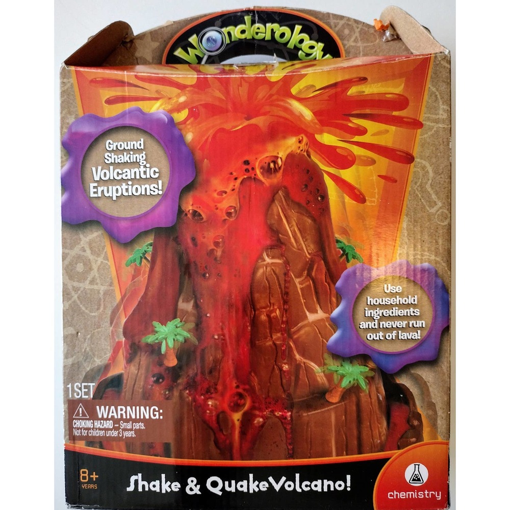 Wonderology Science Kit Shake & Quake Volcano. New in Open Box! Retail $31!